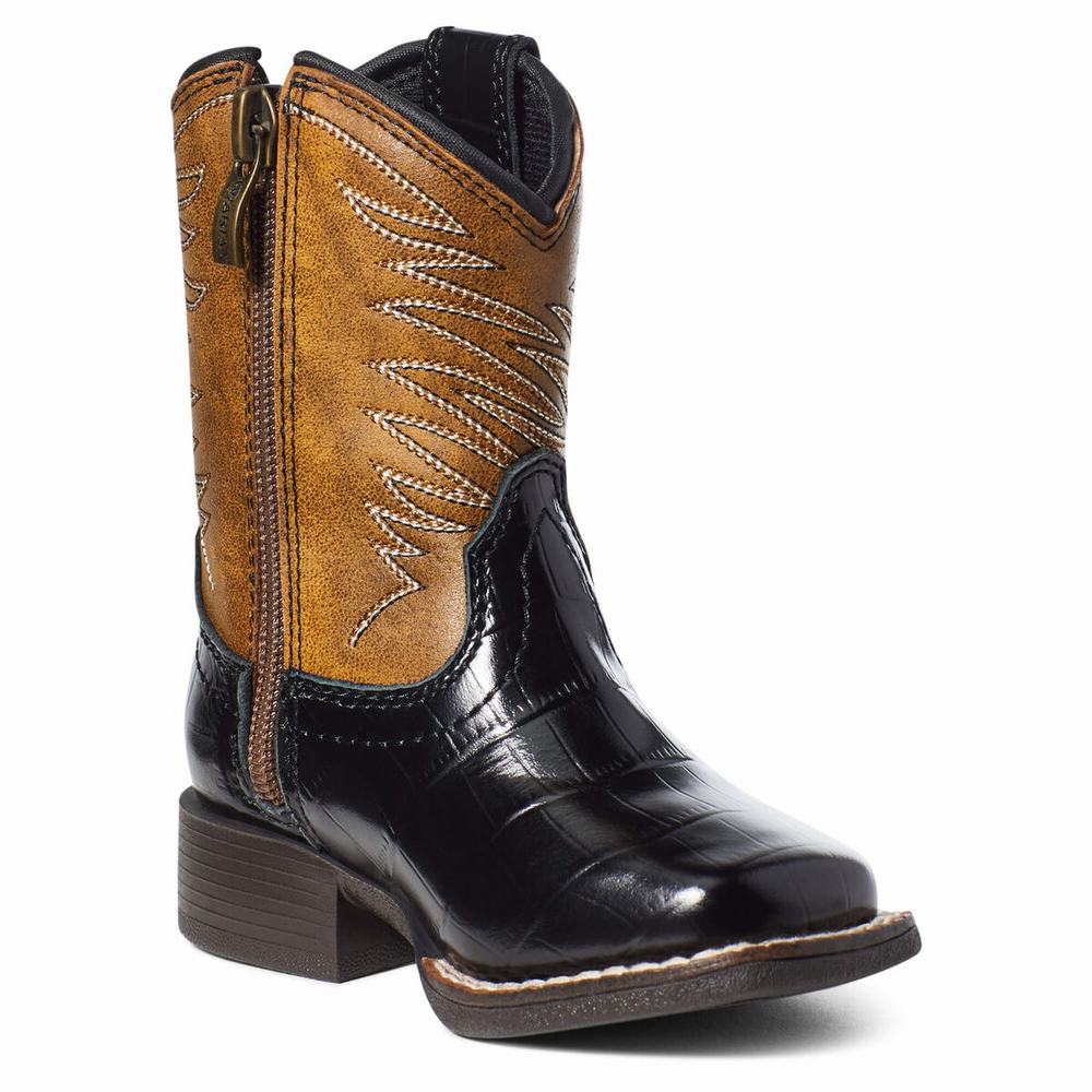 Ariat LIL' STOMPERS FIRECATCHER Western Stövlar Barn Bruna | 149-SCUNTB