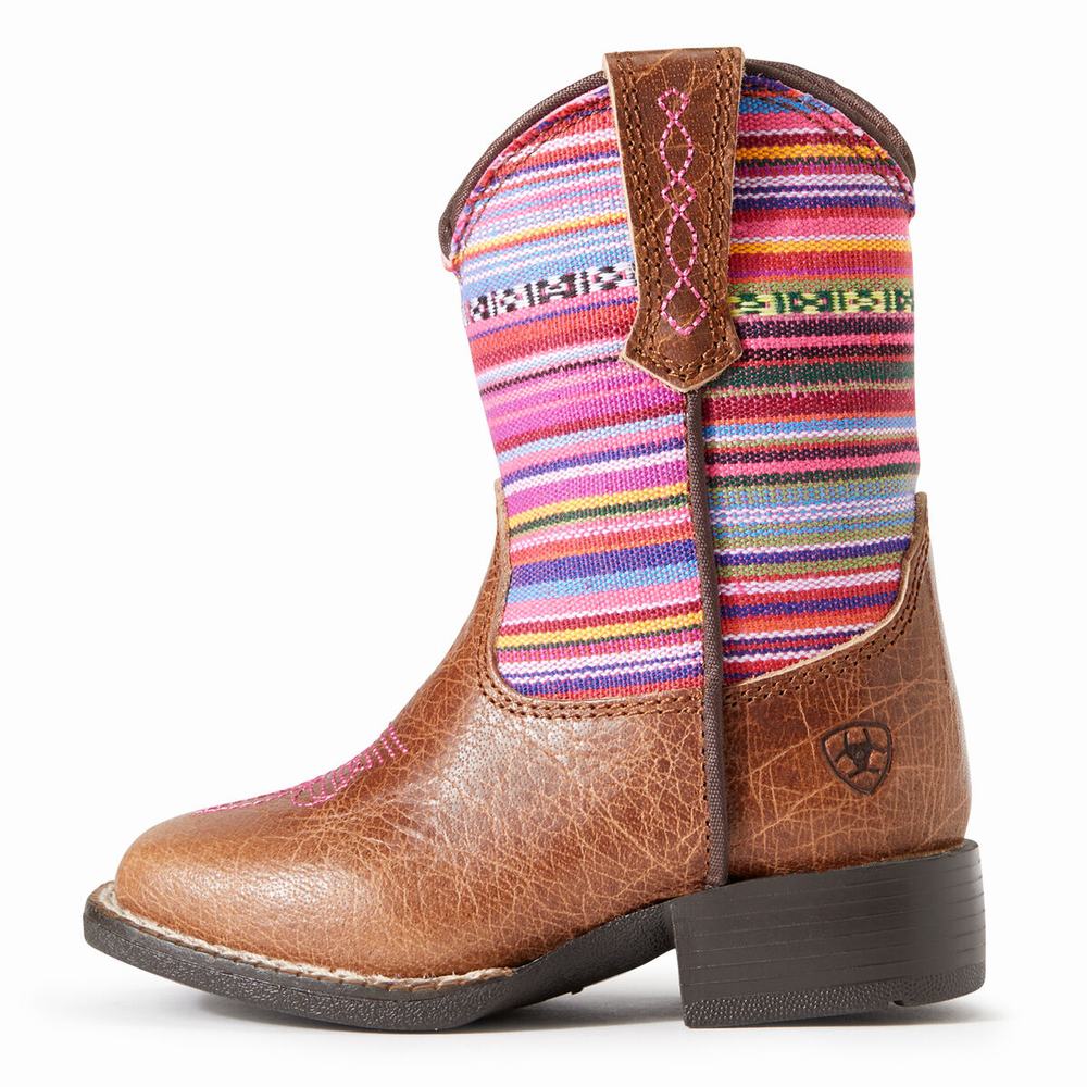 Ariat Lil' Stompers Aurora Western Stövlar Barn Bruna | 021-JYBESA