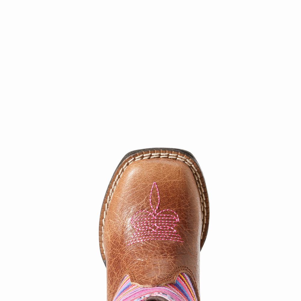 Ariat Lil' Stompers Aurora Western Stövlar Barn Bruna | 021-JYBESA