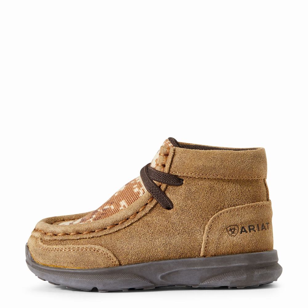 Ariat Lil' Stompers Dallas Spitfire Western Stövlar Barn Bruna | 823-MQVAYS