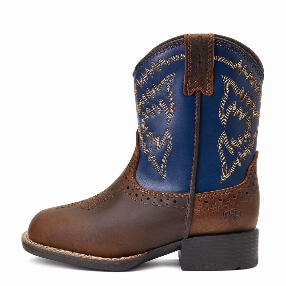 Ariat Lil' Stompers Deadwood Western Stövlar Barn Bruna | 249-SDLTAP