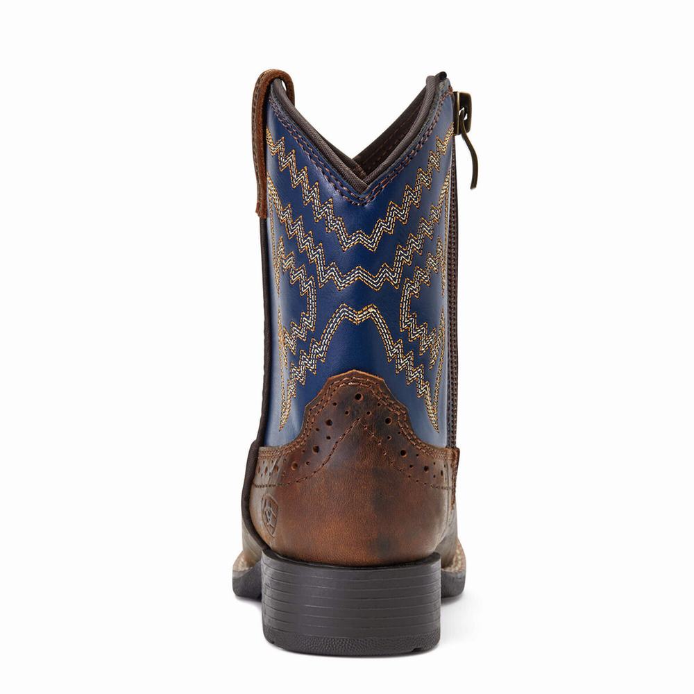 Ariat Lil' Stompers Deadwood Western Stövlar Barn Bruna | 249-SDLTAP