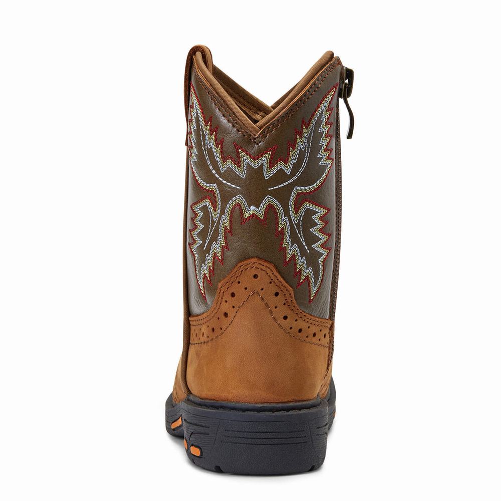 Ariat Lil' Stompers Durango Western Stövlar Barn Bruna | 576-PCZRHY