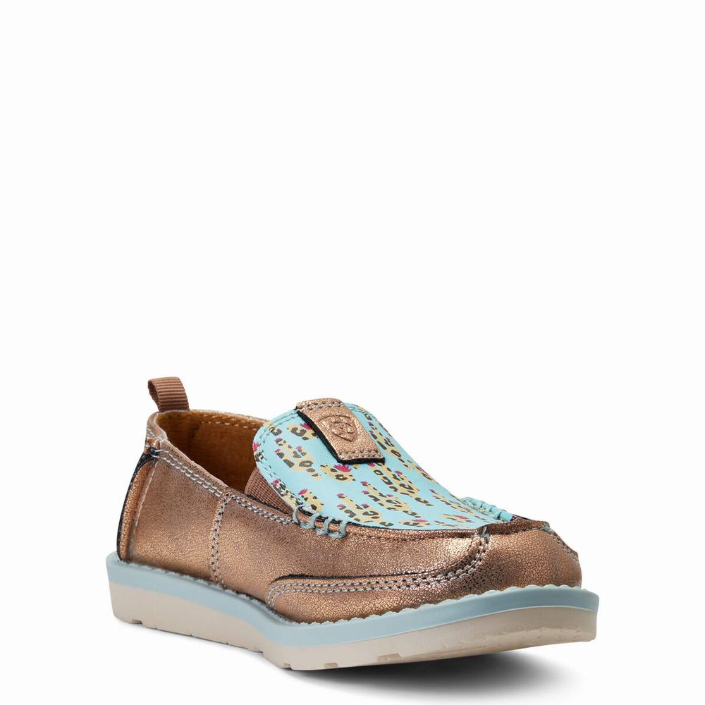 Ariat Lil' Stompers Piper Cruiser Western Stövlar Barn Turkos | 603-YIWFPK