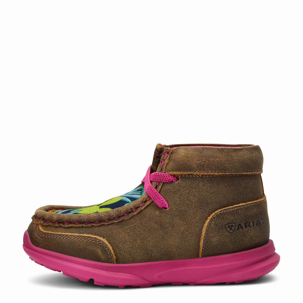 Ariat Lil' Stompers Roswell Spitfire Western Stövlar Barn Bruna | 321-ZCEGIW