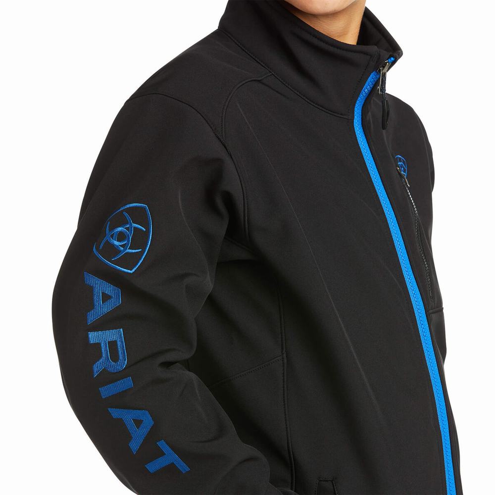 Ariat Logo 2.0 Softshell Jacka Barn Svarta | 631-NLFXCQ