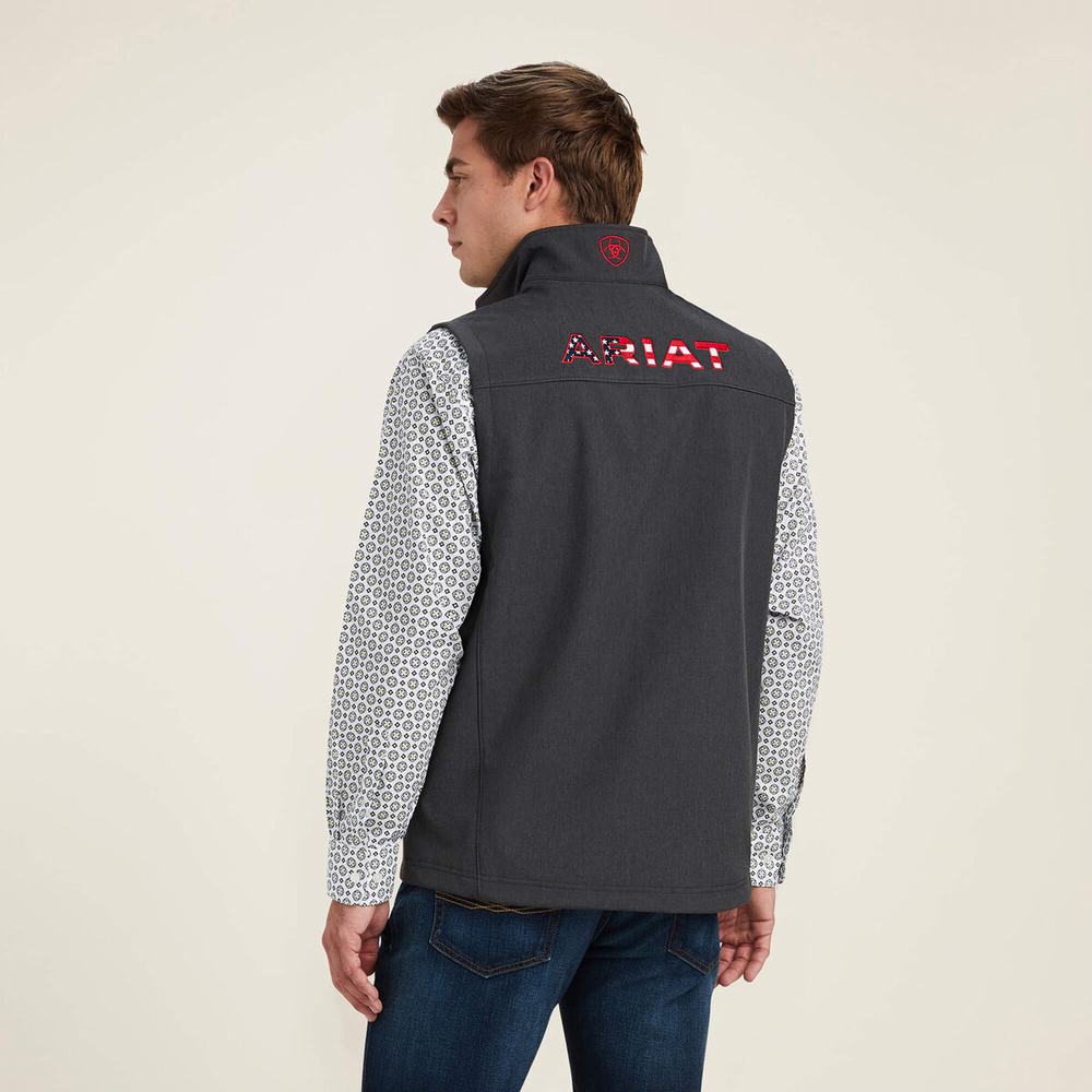 Ariat Logo 2.0 Softshell Jacka Herr Grå | 549-SXNFKC