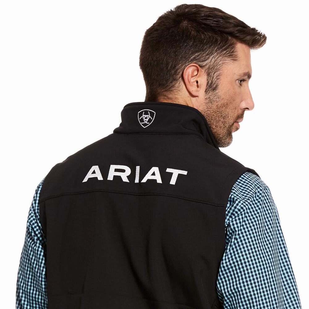 Ariat Logo 2.0 Softshell Jacka Herr Svarta | 673-HCKUWA