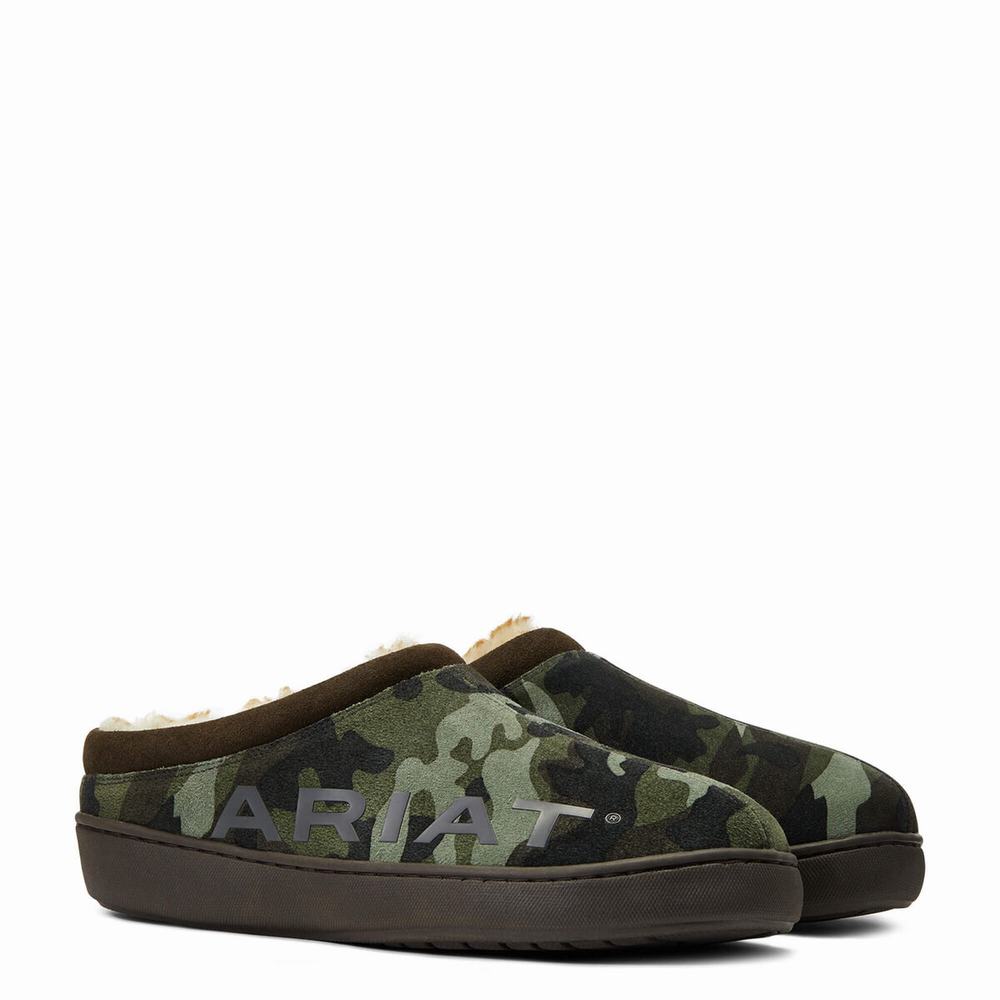 Ariat Logo Back Tofflor Herr Camo | 381-FPLKQT