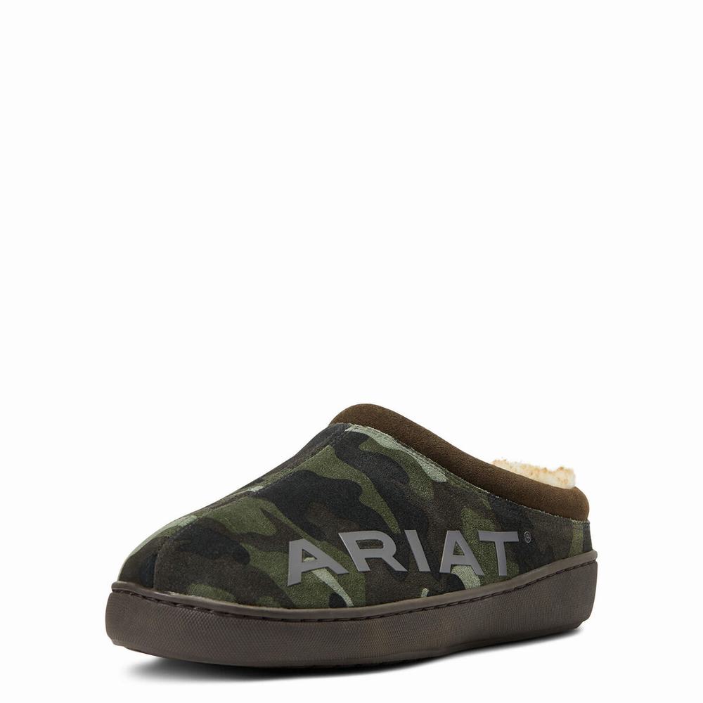 Ariat Logo Back Tofflor Herr Camo | 381-FPLKQT