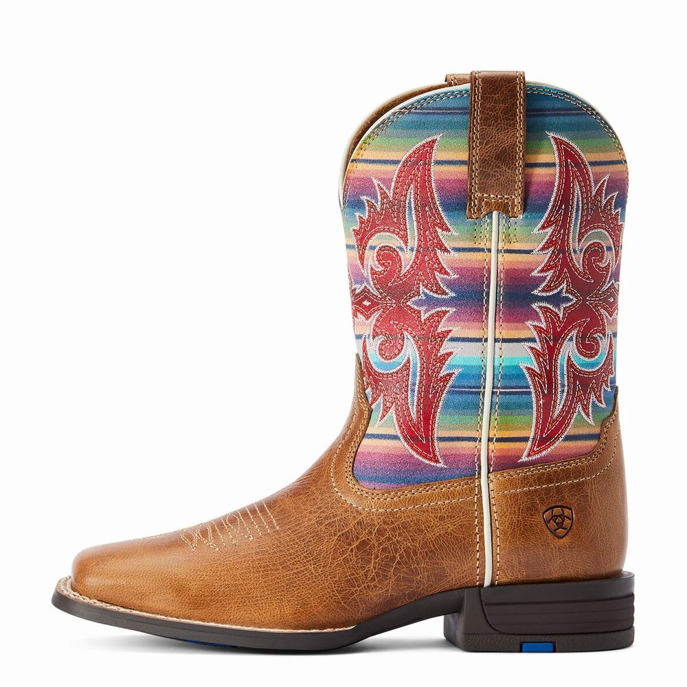 Ariat Lonestar Western Stövlar Barn Bruna | 689-WEOXQT