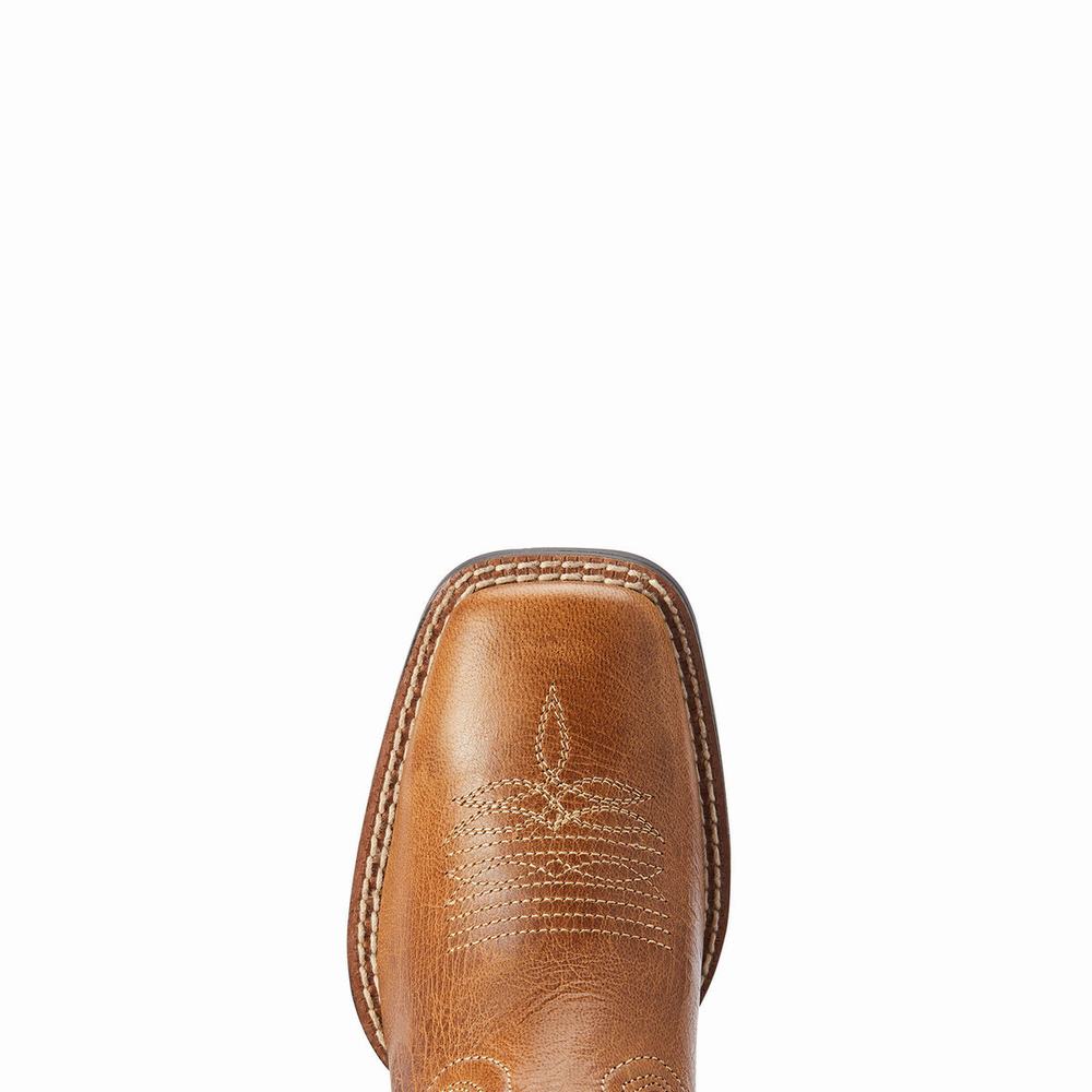 Ariat Lonestar Western Stövlar Barn Bruna | 689-WEOXQT