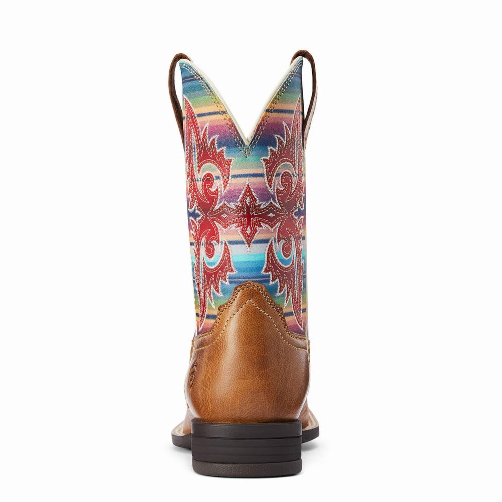 Ariat Lonestar Western Stövlar Barn Bruna | 689-WEOXQT