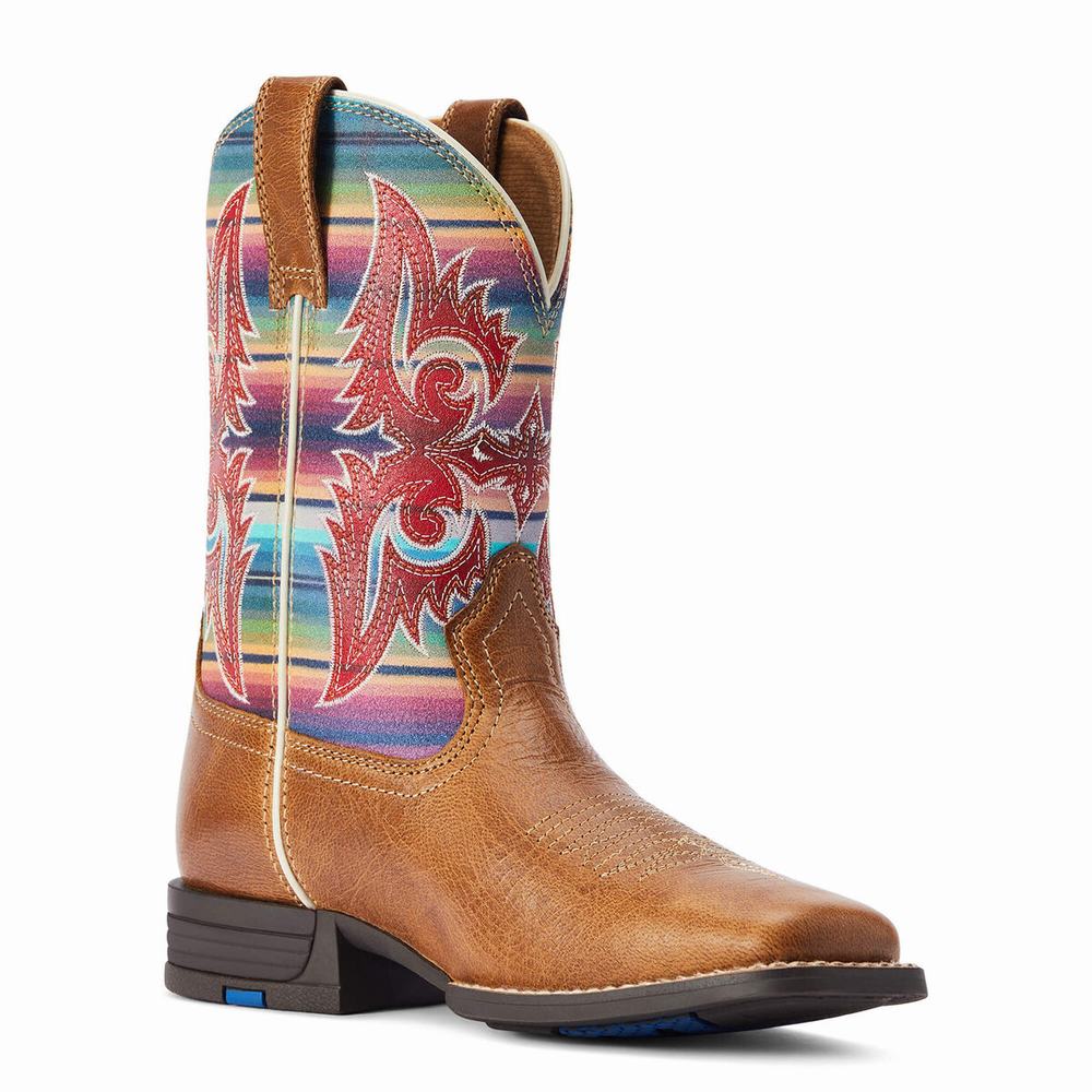 Ariat Lonestar Western Stövlar Barn Bruna | 689-WEOXQT