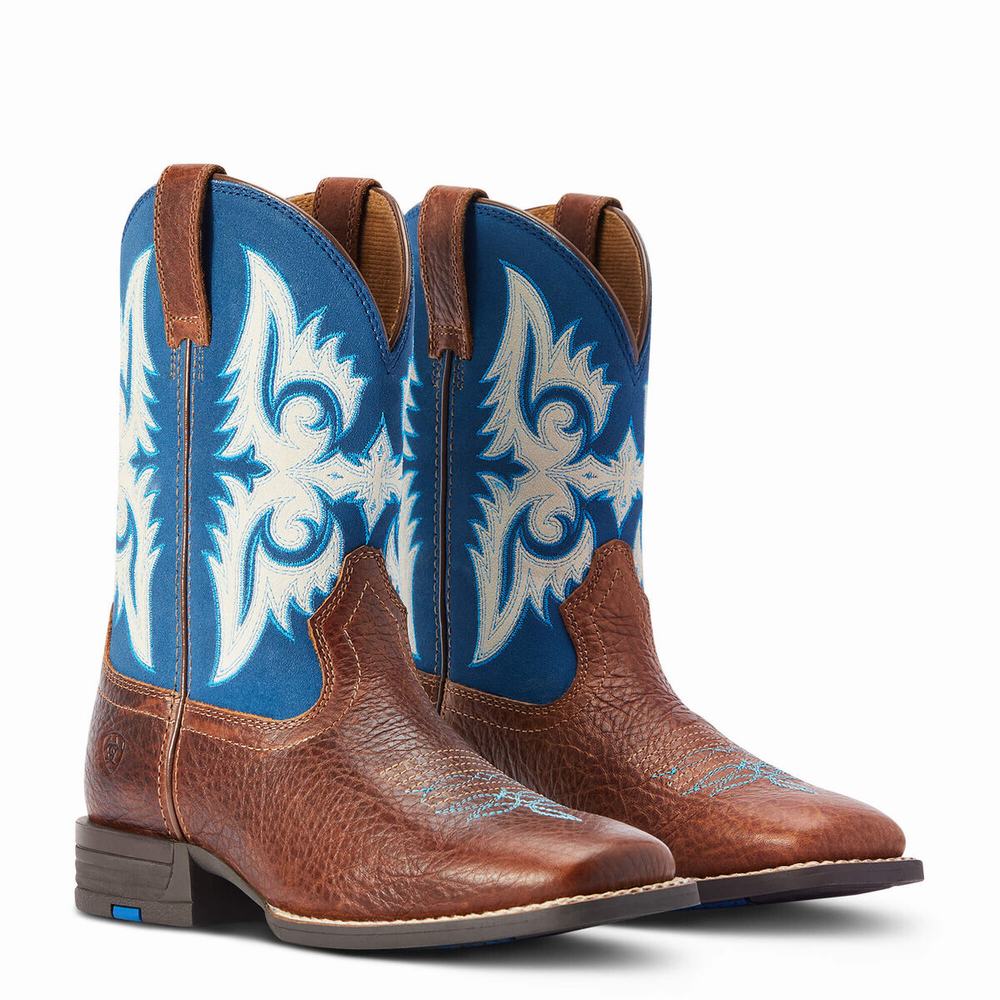 Ariat Lonestar Western Stövlar Barn Röda | 826-FBNMOV