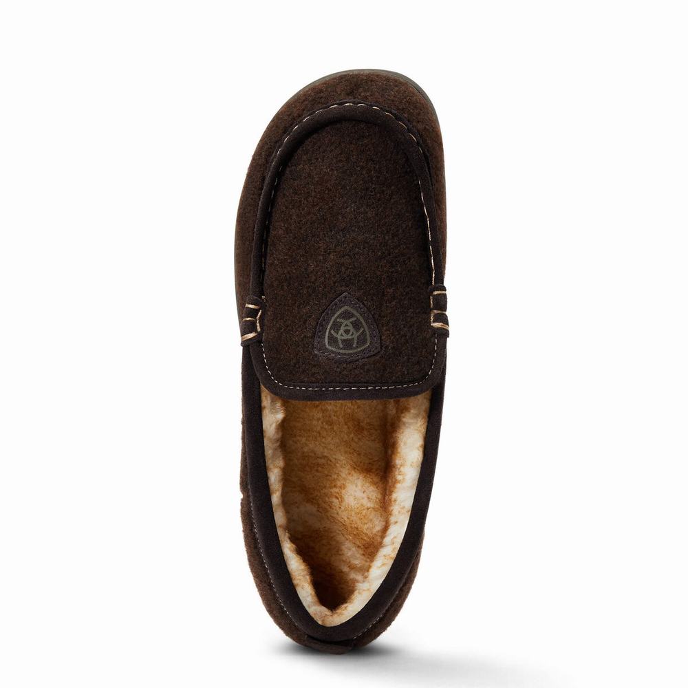 Ariat Lost Lake Moccasin Tofflor Herr Choklad | 093-NVSEOF