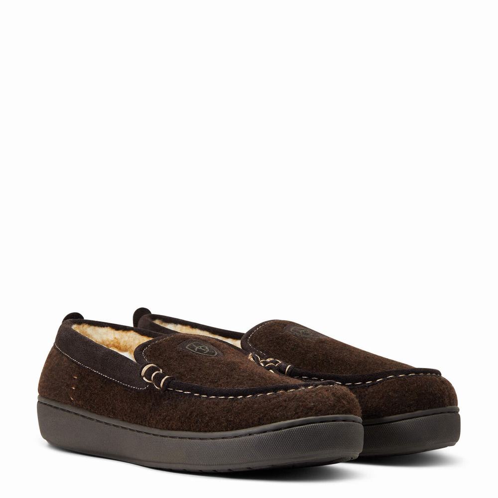 Ariat Lost Lake Moccasin Tofflor Herr Choklad | 093-NVSEOF