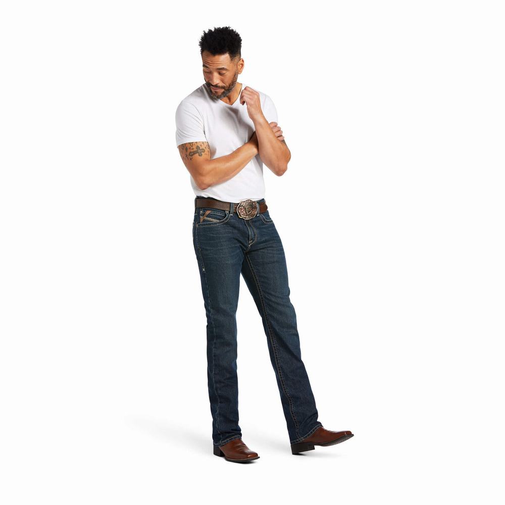 Ariat M2 Traditional Relaxed Stretch Gage Stackable Cut Straight Jeans Herr Olika Färger | 821-IOLTWD