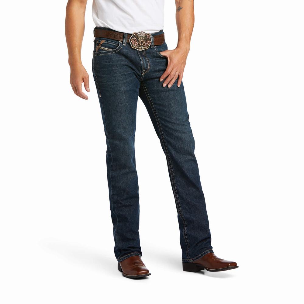 Ariat M2 Traditional Relaxed Stretch Gage Stackable Cut Straight Jeans Herr Olika Färger | 821-IOLTWD