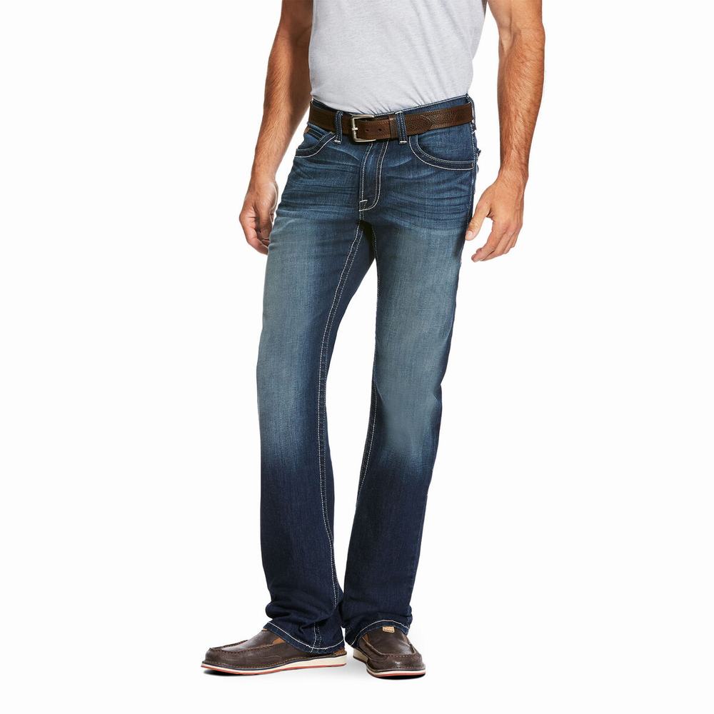 Ariat M5 Slim Cooper TekStretch Straight Jeans Herr Mörkgrå | 124-JOXYKW