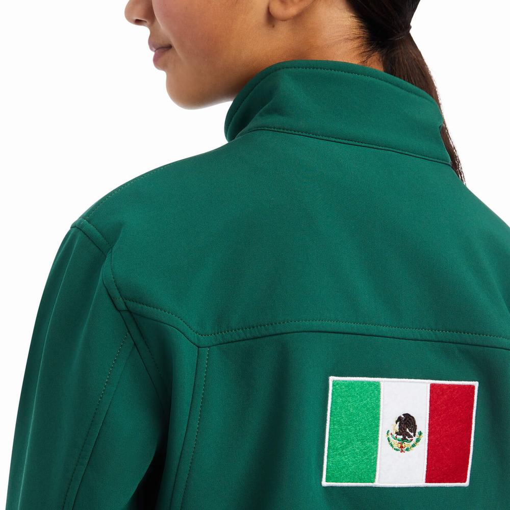 Ariat New Team Softshell MEXICO Jacka Barn Olika Färger | 695-GYCXOJ