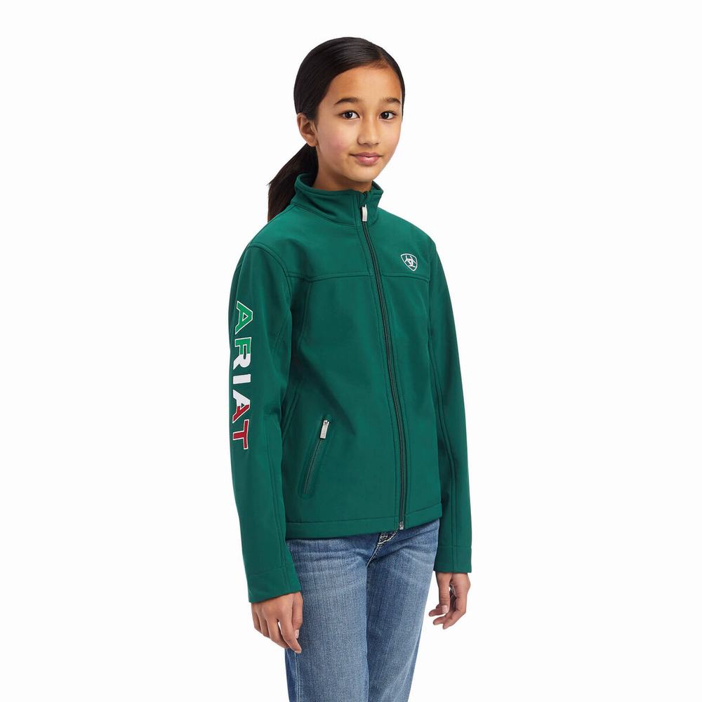 Ariat New Team Softshell MEXICO Jacka Barn Olika Färger | 695-GYCXOJ