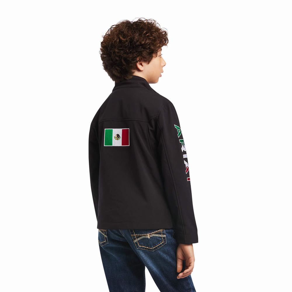 Ariat New Team Softshell MEXICO Ridbyxor Barn Svarta | 765-ABNGYD