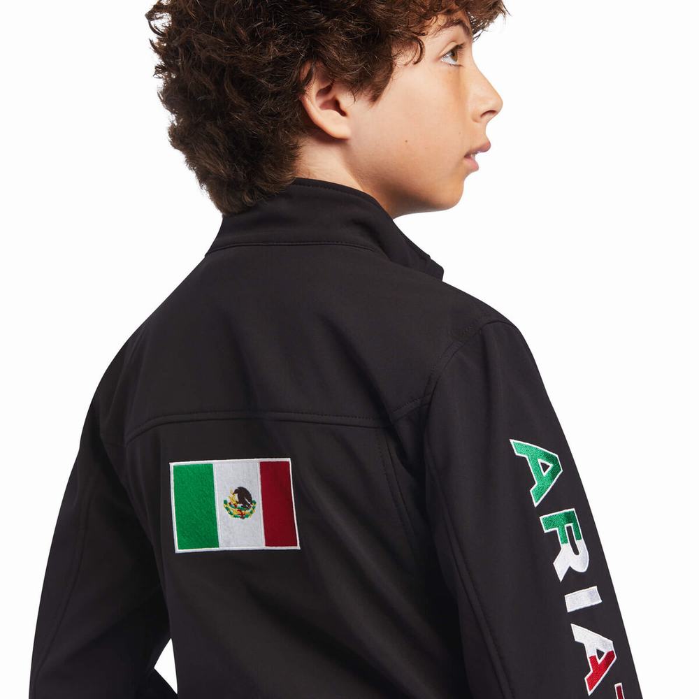 Ariat New Team Softshell MEXICO Ridbyxor Barn Svarta | 765-ABNGYD