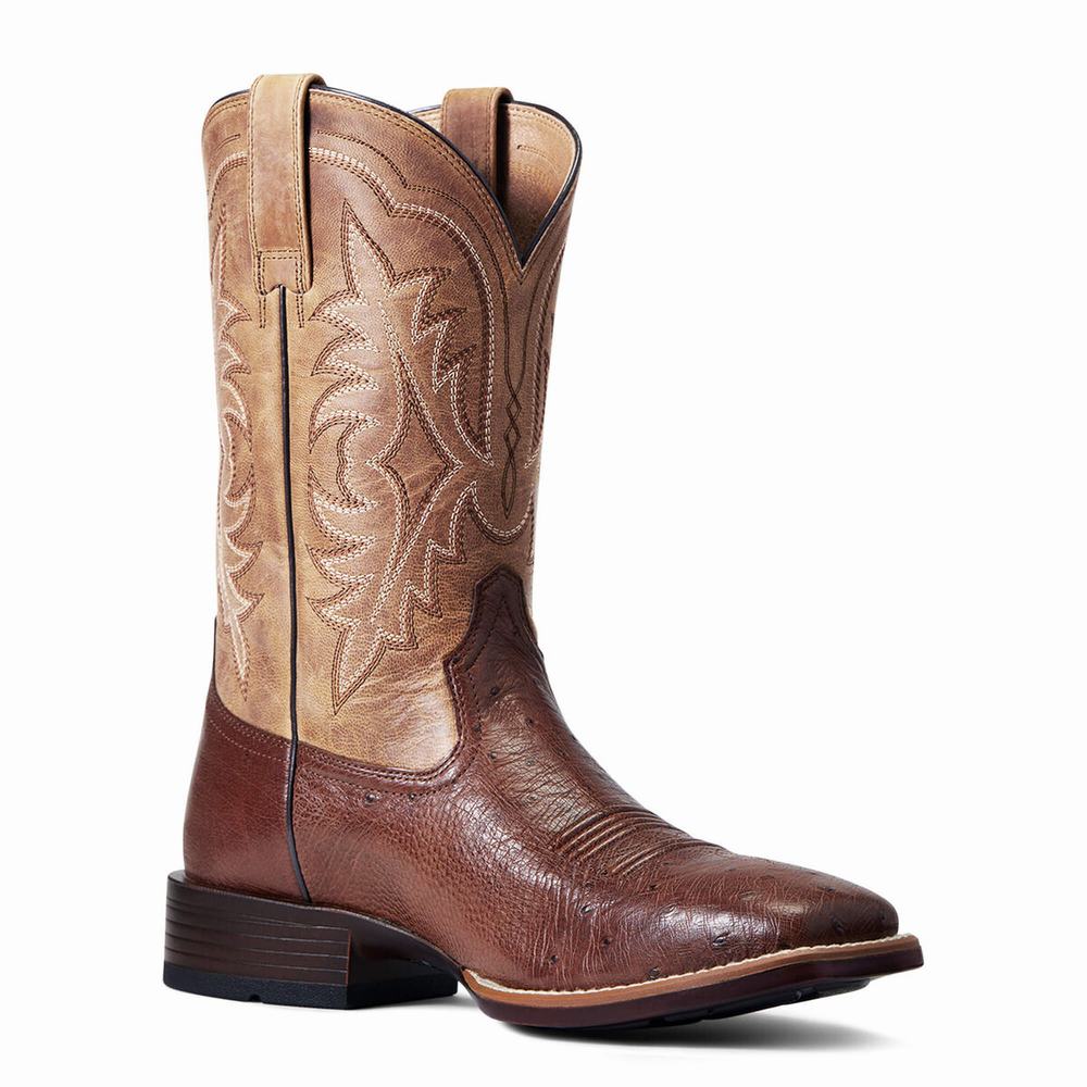 Ariat Night Life Ultra Western Stövlar Herr Röda | 138-QFGKSE