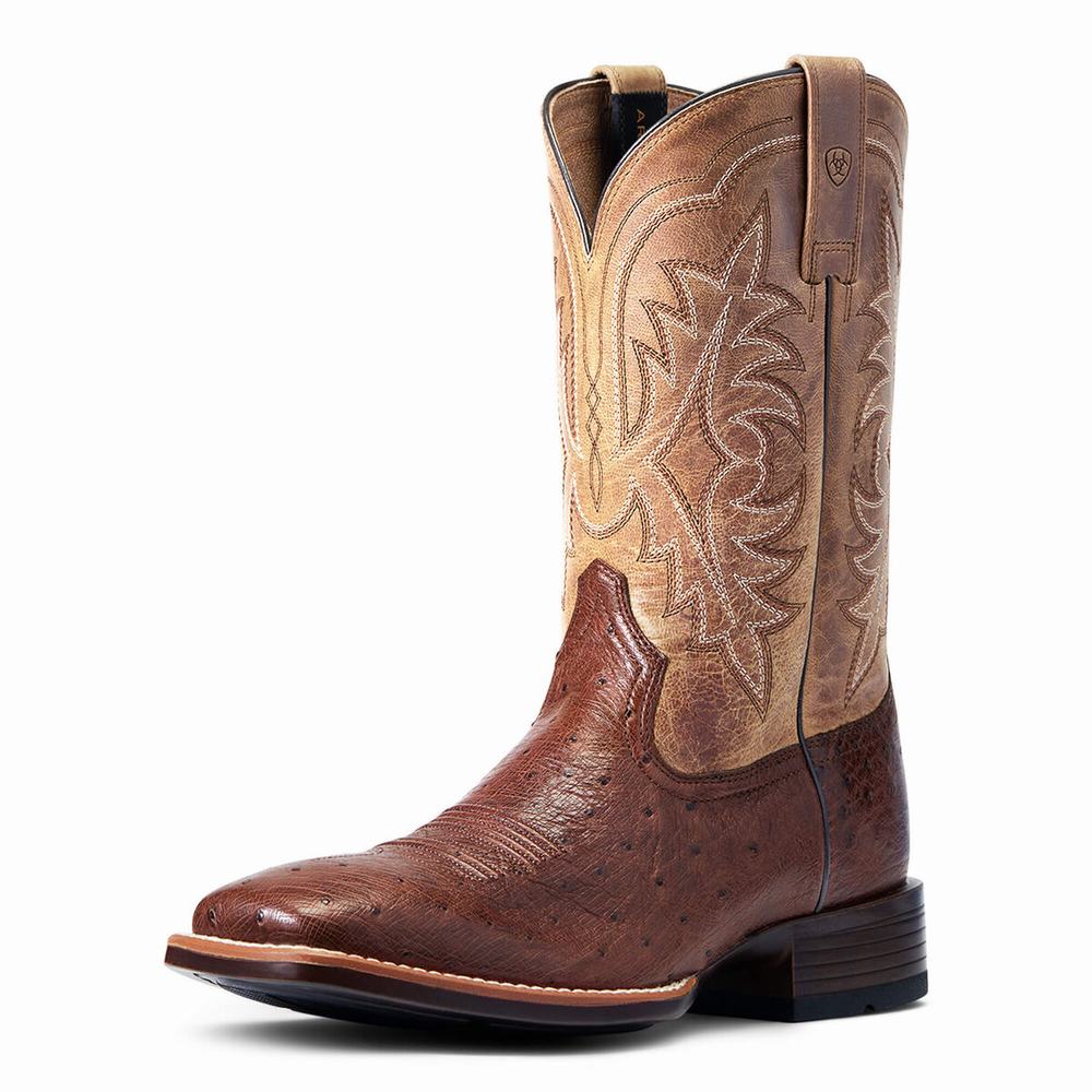 Ariat Night Life Ultra Western Stövlar Herr Röda | 138-QFGKSE