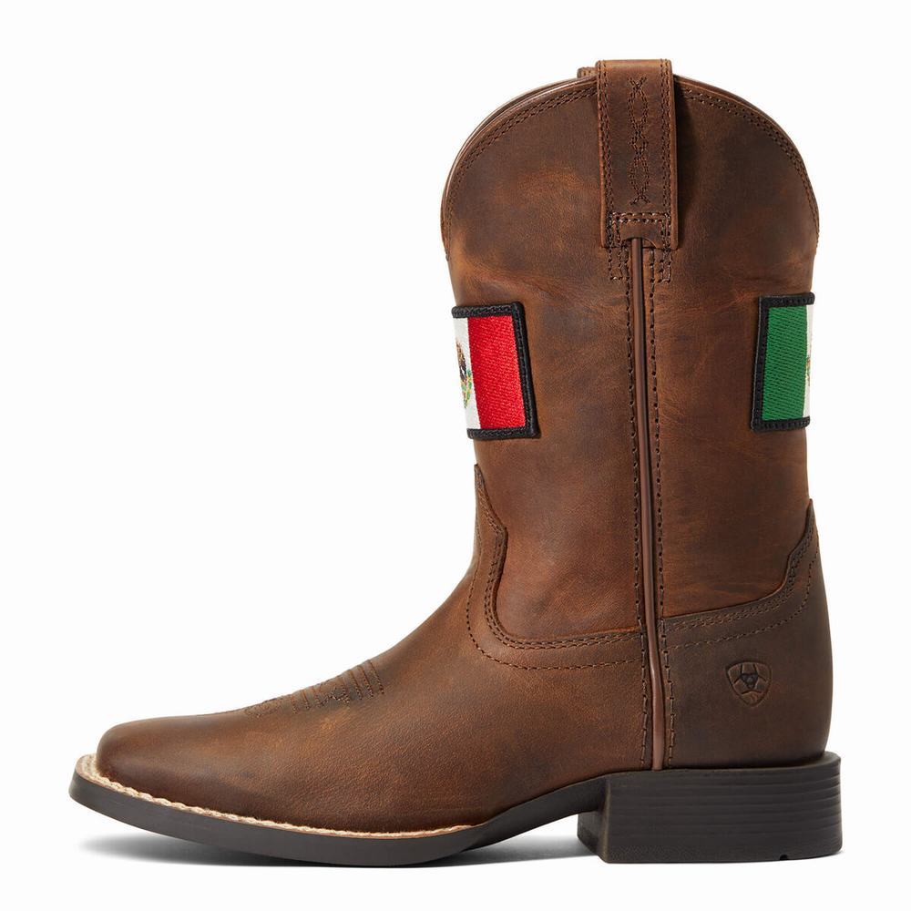 Ariat Orgullo Mexicano II Western Stövlar Barn Bruna | 137-HOUPNW