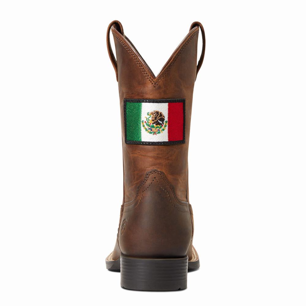 Ariat Orgullo Mexicano II Western Stövlar Barn Bruna | 137-HOUPNW