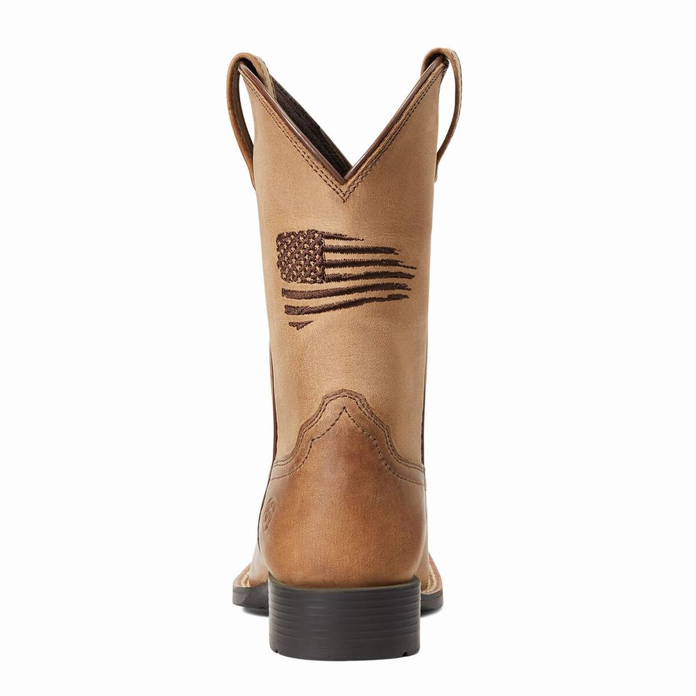 Ariat Patriot II Western Stövlar Barn Bruna | 248-UTJESW