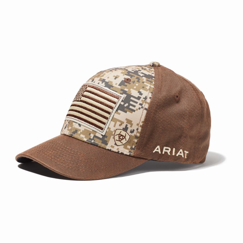 Ariat Patriot Snapback Hatt Herr Bruna | 970-NGRZEB