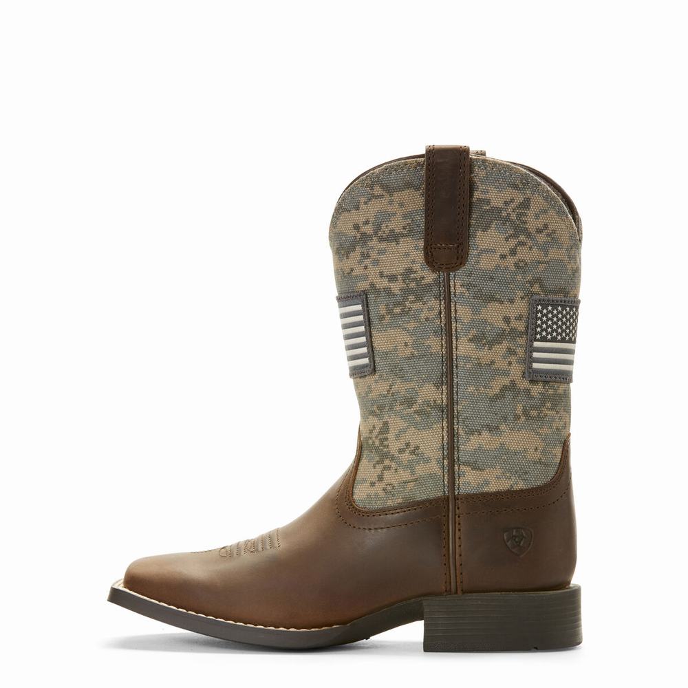 Ariat Patriot Western Stövlar Barn Bruna | 245-ZYOIPV