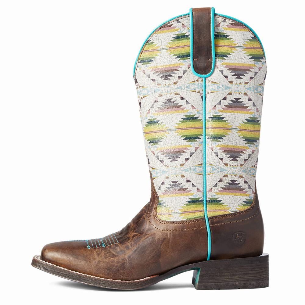 Ariat Pendleton Circuit Savanna Western Stövlar Dam Bruna | 587-IPOEGD