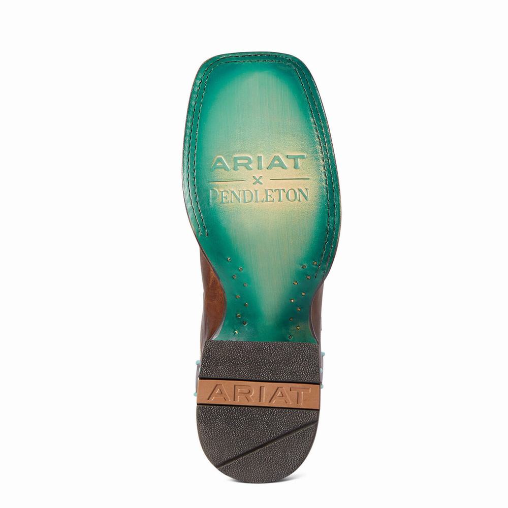 Ariat Pendleton Circuit Savanna Western Stövlar Dam Bruna | 587-IPOEGD