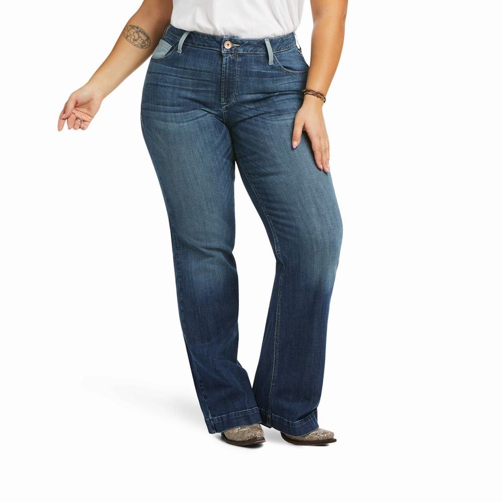 Ariat Perfect Rise Angela Skinny Jeans Dam Blå | 948-ORTEAF