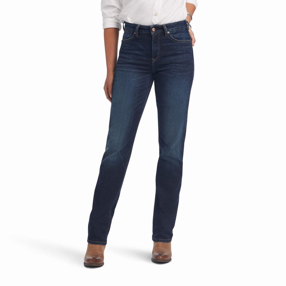 Ariat Premium High Rise Stretch Straight Jeans Dam Olika Färger | 419-APMDUW