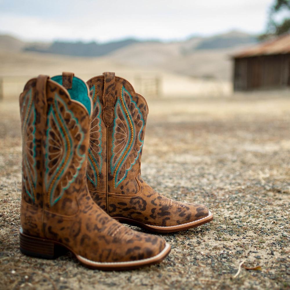 Ariat PrimeTime Western Stövlar Dam Leopard | 695-KHWSNV