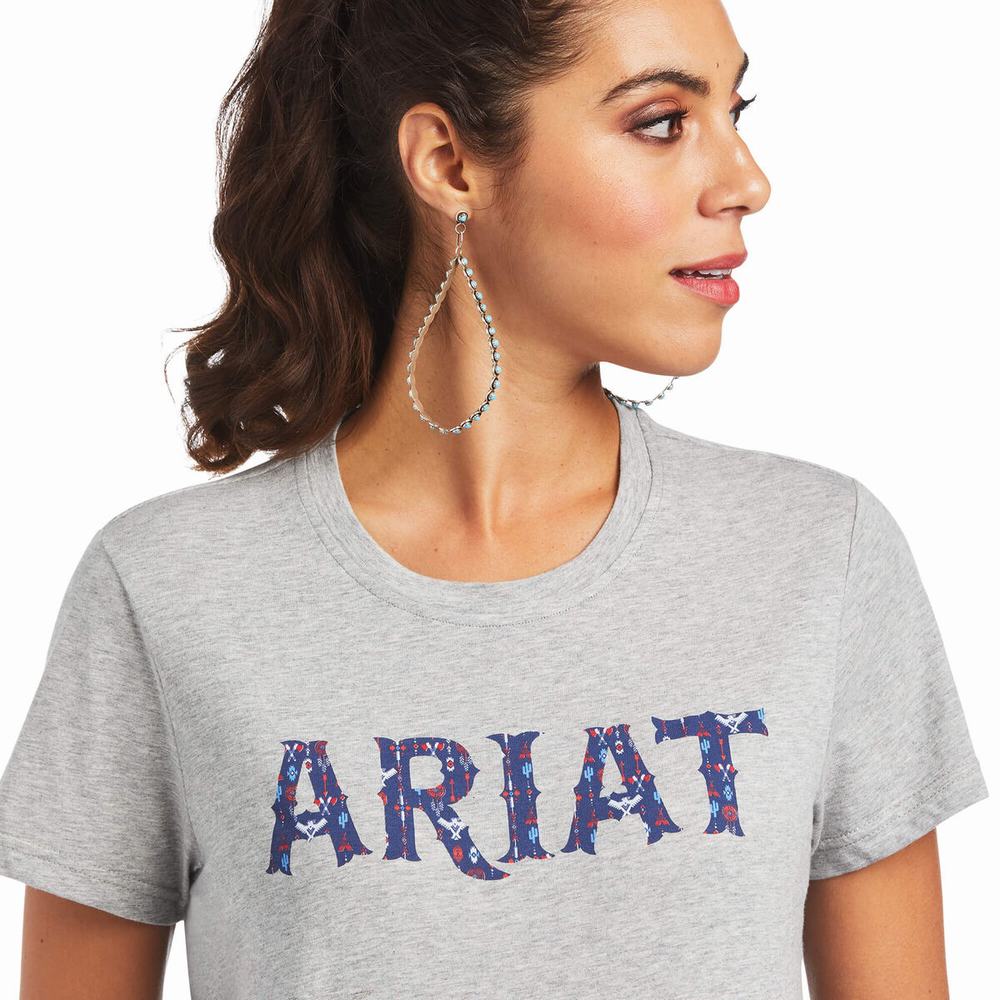 Ariat REAL Tribal Lore Relaxed Blast Dam Grå | 085-ICAZLF