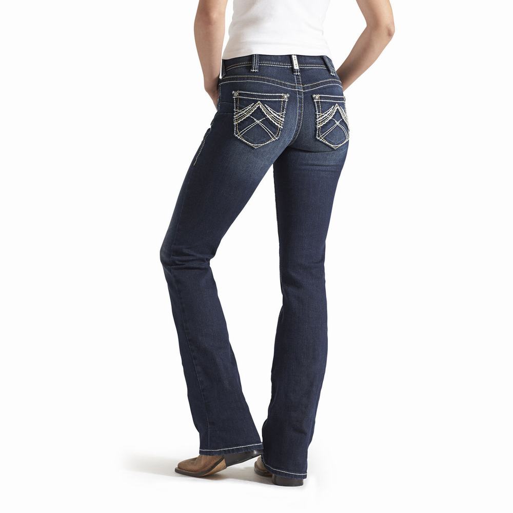 Ariat R.E.A.L. Mid Rise Stretch Whipstitch Cut Skinny Jeans Dam Olika Färger | 741-NIQDFA