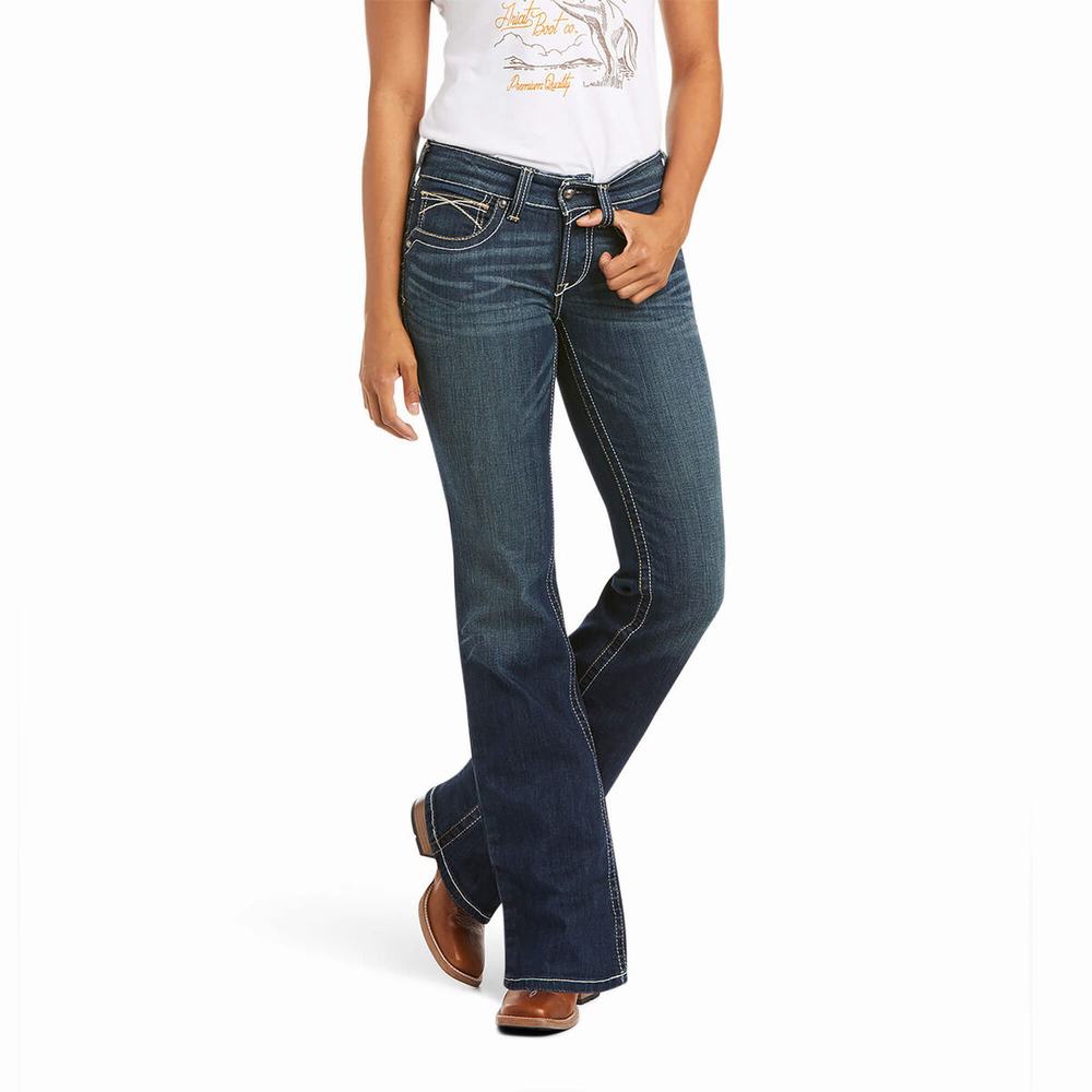 Ariat R.E.A.L. Mid Rise Stretch Whipstitch Cut Skinny Jeans Dam Olika Färger | 741-NIQDFA