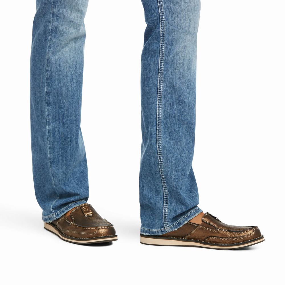 Ariat R.E.A.L. Perfect Rise Karen Straight Jeans Dam Blå | 891-IJRCXY