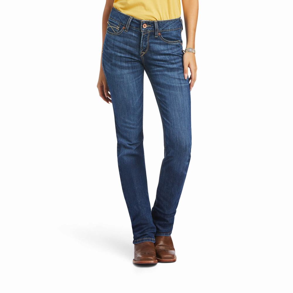 Ariat R.E.A.L. Perfect Rise Nadia Straight Jeans Dam Olika Färger | 923-VFBCER