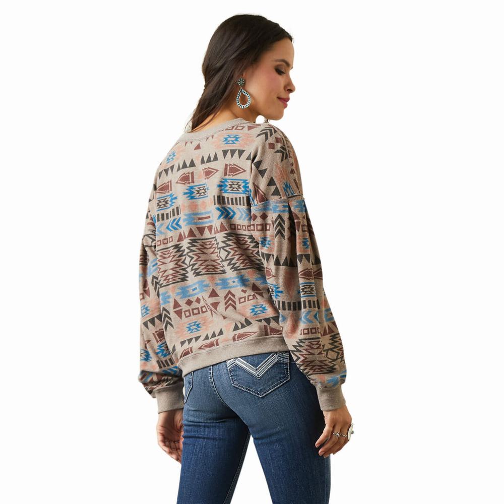 Ariat Rainbow Vista Hoodie Dam Olika Färger | 219-IQFXGW