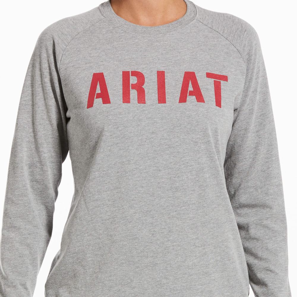 Ariat Rebar CottonStrong Block T-shirt Dam Grå | 679-WQLNKG