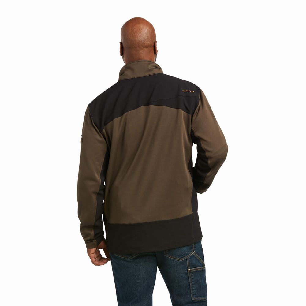 Ariat Rebar Dri-Tech DuraStretch Fleece Hybrid Hoodie Herr Olika Färger | 896-IHEXGR