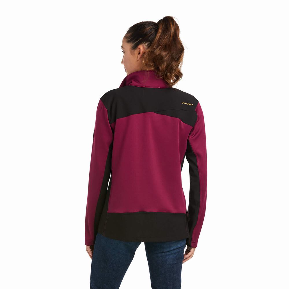 Ariat Rebar Dri-Tech DuraStretch Fleece Hybrid Jacka Dam Lila | 905-IBWXDZ