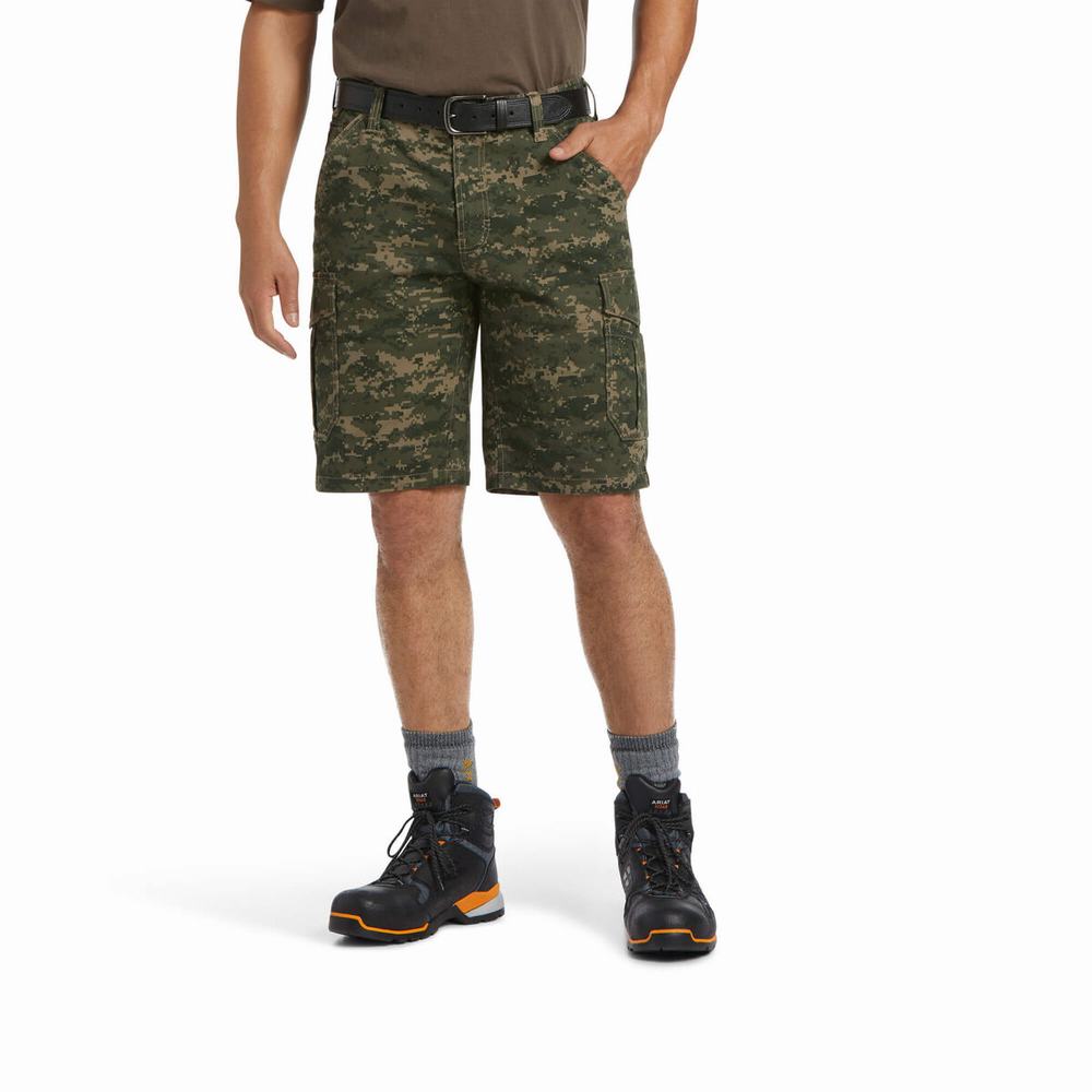 Ariat Rebar DuraStretch Made Tough Cargo Byxor Herr Mörkcamo | 105-HWEVKP